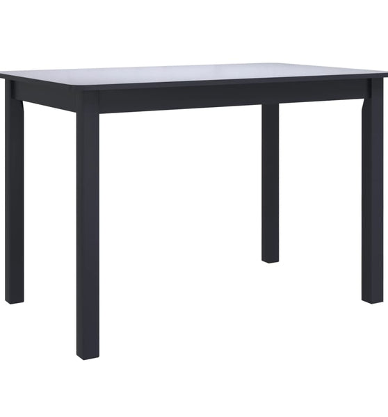 Esstisch Schwarz 114x71x75 cm Gummiholz Massiv