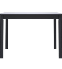 Esstisch Schwarz 114x71x75 cm Gummiholz Massiv