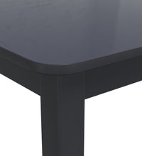 Esstisch Schwarz 114x71x75 cm Gummiholz Massiv