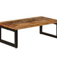 Couchtisch 100x50x35 cm Altholz und Stahl