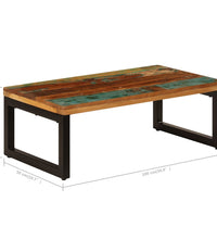Couchtisch 100x50x35 cm Altholz und Stahl