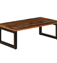 Couchtisch 100x50x35 cm Altholz und Stahl