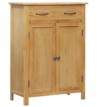 Schuhschrank 76x37x105 cm Eiche Massivholz