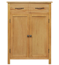 Schuhschrank 76x37x105 cm Eiche Massivholz