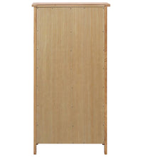 Schuhschrank 76x37x105 cm Eiche Massivholz