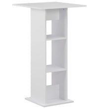 Bartisch Weiß 60x60x110 cm