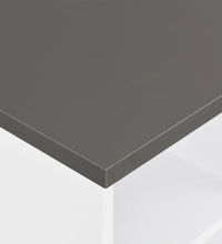 Bartisch Weiß und Anthrazitgrau 60x60x110 cm