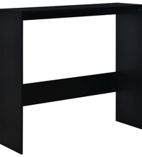 Bartisch mit 2 Tischplatten Schwarz 130x40x120 cm