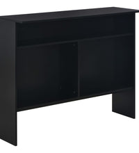 Bartisch mit 2 Tischplatten Schwarz 130x40x120 cm