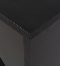 Bartisch mit Beweglichem Regal Schwarz 138x39x110 cm