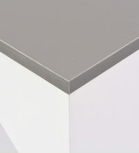 Bartisch mit Beweglichem Regal Weiß 138x39x110 cm