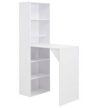 Bartisch mit Schrank Weiß 115x59x200 cm