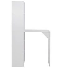 Bartisch mit Schrank Weiß 115x59x200 cm