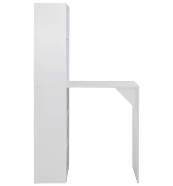 Bartisch mit Schrank Weiß 115x59x200 cm
