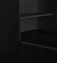 Bartisch mit Schrank Schwarz 115x59x200 cm