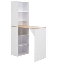 Bartisch mit Schrank Weiß 115x59x200 cm