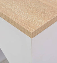 Bartisch mit Schrank Weiß 115x59x200 cm