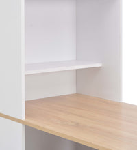 Bartisch mit Schrank Weiß 115x59x200 cm