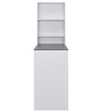 Bartisch mit Schrank Weiß 115x59x200 cm