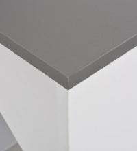 Bartisch mit Schrank Weiß 115x59x200 cm