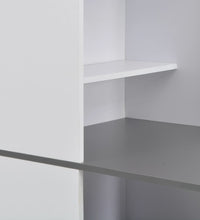 Bartisch mit Schrank Weiß 115x59x200 cm