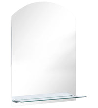 Wandspiegel mit Regal 50×70 cm Hartglas