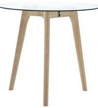 2-tlg. Beistelltisch-Set Hartglas