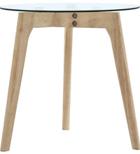 2-tlg. Beistelltisch-Set Hartglas