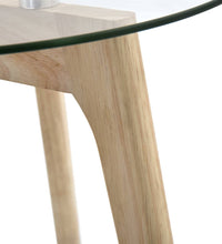 2-tlg. Beistelltisch-Set Hartglas