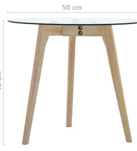 2-tlg. Beistelltisch-Set Hartglas