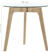 2-tlg. Beistelltisch-Set Hartglas