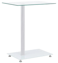 Beistelltisch U-Form Transparent 45x30x58 cm Hartglas