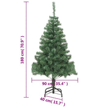 Künstlicher Weihnachtsbaum mit Ständer 180 cm 564 Zweige