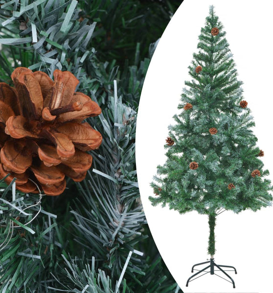 Künstlicher Weihnachtsbaum mit Tannenzapfen 180 cm