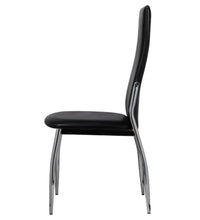 Esszimmerstühle 2 Stk. Schwarz Kunstleder