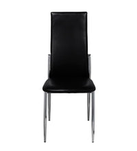 Esszimmerstühle 4 Stk. Schwarz Kunstleder