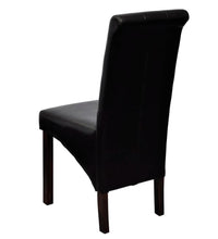 Esszimmerstühle 2 Stk. Schwarz Kunstleder