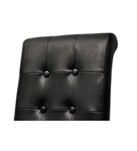Esszimmerstühle 2 Stk. Schwarz Kunstleder