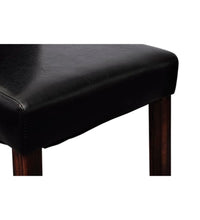 Esszimmerstühle 2 Stk. Schwarz Kunstleder