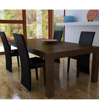 Esszimmerstühle 4 Stk. Schwarz Kunstleder