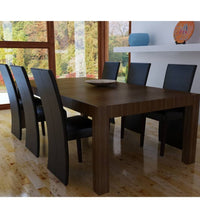 Esszimmerstühle 6 Stk. Schwarz Kunstleder