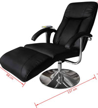 Massagesessel Schwarz Kunstleder