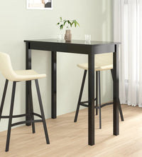 Bartisch MDF Schwarz 115×55×107 cm