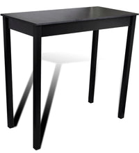 Barset Bartisch mit 4 Barhockern Schwarz