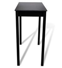 Barset Bartisch mit 4 Barhockern Schwarz