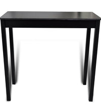 Barset Bartisch mit 4 Barhockern Schwarz