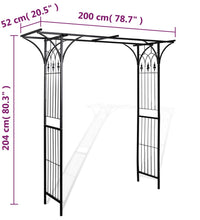 Gartenbogen 200 x 52 x 204 cm