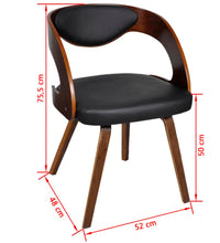 Esszimmerstühle 2 Stk. Braun Kunstleder