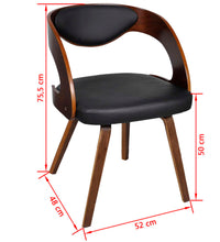 Esszimmerstühle 4 Stk. Braun Bugholz und Kunstleder