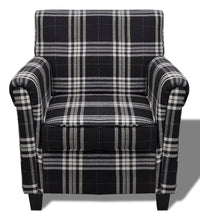 Sessel mit Sitzpolster Schwarz Stoff